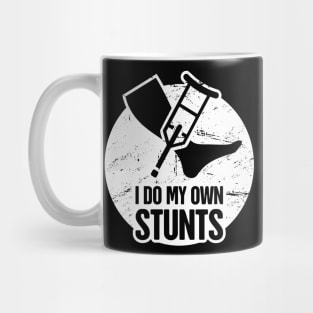 Stunts - Get Well Gift Fractured Broken Knee Cap Mug